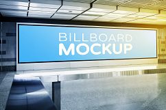 Billboards in Subway Train Station Mockups Product Image 11