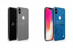 Apple iPhone X Vinyl Skin Design Mockup 2017 Product Image 4