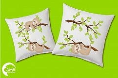 Sleepy Sloths clipart, graphics, illustrations AMB-2200 Product Image 3