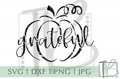 Grunge SVG, Distressed SVG, Grateful SVG, Pumpkin SVG Product Image 2