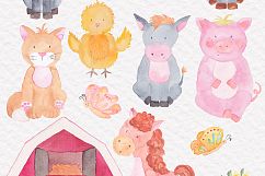Farm Animals Watercolor Collection Product Image 2