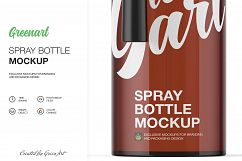 Spray Bottle W/ Kraft Box - 2 Mockup Product Image 5