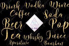Drink Word Art Clipart Product Image 1