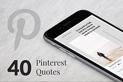 40 Pinterest Quotes  Product Image 1