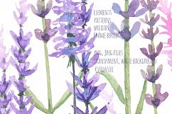 Lavender watercolor clip art Product Image 3
