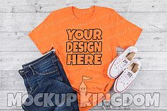 Unisex Crew Neck Shirt Mockup, Bella Canvas Mockup Product Image 1