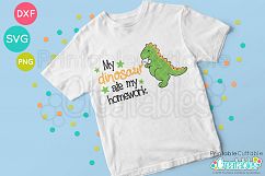 Dinosaur Ate My Homework SVG Product Image 2