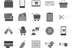 166 Hotel &amp; Relaxation Flat Greyscale Icons Product Image 2