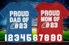 Football Mom svg Football dad svg Proud mom dad Svg dxf Product Image 1