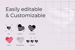 Heart Vector Icons Set Product Image 3