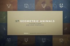 17 Geometric Animal Icons and Logos Product Image 1