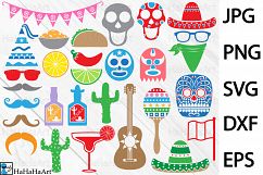 Fiesta Monogram - Clip art / Cutting Files - 32c Product Image 1