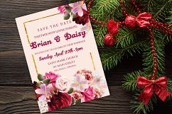 Floral wedding card Product Image 1