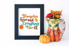 Pumpkin Spice SVG - Fall SVG Cut File - DXF EPS PNG JPG PDF Product Image 5