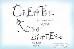 KotoLetters - clip-art, 2 Alphabets, posters, cards Product Image 2