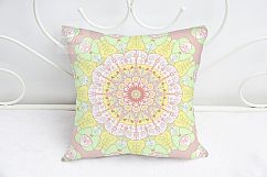 White pillow mock up cushion template mockup on blanket Product Image 5