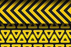 Black-gold geometric seamless patterns Product Image 4