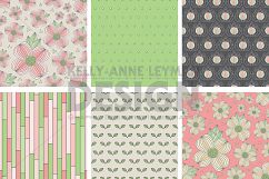 Dogwood Floral Digital Paper, Pink Seamless pattern Product Image 2