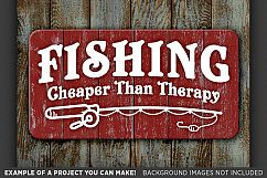 Fishing Cheaper Than Therapy Svg File - Fishing Sign - 788 Product Image 3