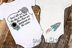 Skys not the limit, spaceman, astronaut, spaceship, baby Product Image 1