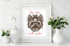 Yorkshire terrier dog print design Product Image 2