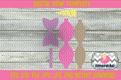 Unicorn Hair Bow Template. Svg. Dxf. Pdf. Eps. Jpg. Png Product Image 2
