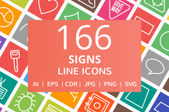 166 Sign Line Multicolor B/G Icons Product Image 1