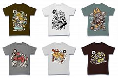  Cartoon Vector #2 Tshirt Design Bundle Product Image 12