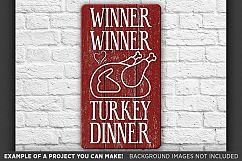 Winner Winner Turkey Dinner - Thanksgiving SVG Files - 6002 Product Image 3