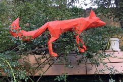 DIY Fox Papercraft, Red Fox, Fox Tail, Fox and Dogs, Fox Sculpture, Animal Trophy, Paper Animals, Home Decor, 3D origami, wild nature, foxy Product Image 6