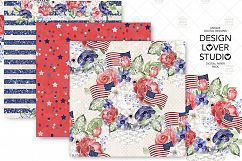 4th of July digital paper pack Product Image 2