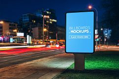 Billborad Mockup at Night Vol.2 Product Image 7