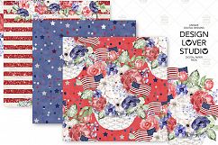 4th of July digital paper pack Product Image 3