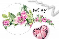 Watercolor flower Clip Art â€“ Eglantine  Product Image 2