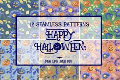 Halloween Seamless Patterns Product Image 1