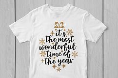 It&#039;s Just Wonderful Time Of The Year - Christmas SVG EPS Product Image 3