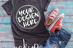 Gray t shirt mock up 6492 Product Image 2