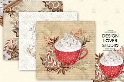 Gingerbread Cookies Christmas digital paper pack Product Image 5
