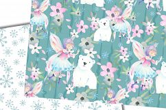 Winter fairy digital patterns Product Image 5