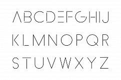 Minimalistic font. Thin design. Product Image 5