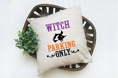 Witch Parking Only SVG Cut File - Halloween SVG DXF EPS PNG Product Image 6