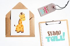 adorable giraffes graphics and illustrations Product Image 4