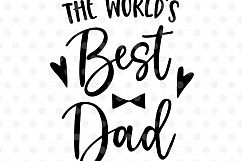 Worlds best dad SVG, EPS, PNG, DXF Product Image 2