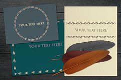 Boho border. Vector pattern brushes. Mini set. Product Image 2
