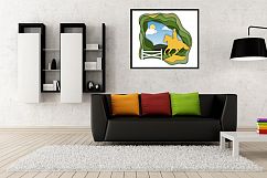 Equestrian sport – Vector Paper Art Style Product Image 2