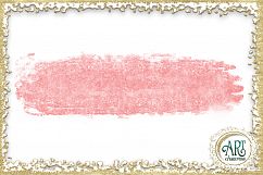 Brush Strokes in Blush Pink - Pink Glitter - Digital Clipart 24 of beautiful PNG files Product Image 18