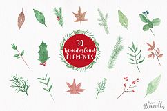 Wonderland Xmas Holly Winter Watercolor Festive Hand Painted Product Image 8