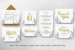 Watercolor Foliage Wedding Invitation Suite Product Image 12