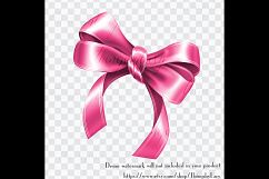 56 Pink Bows and Ribbons Clip Arts PNG Transparent Product Image 4