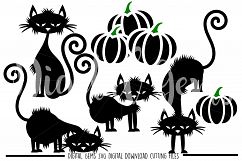 Halloween Black Cat SVG / PNG / EPS / DXF files Product Image 1